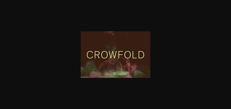 Crowfold Font Poster 1