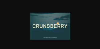 Crunsberry Font Poster 1