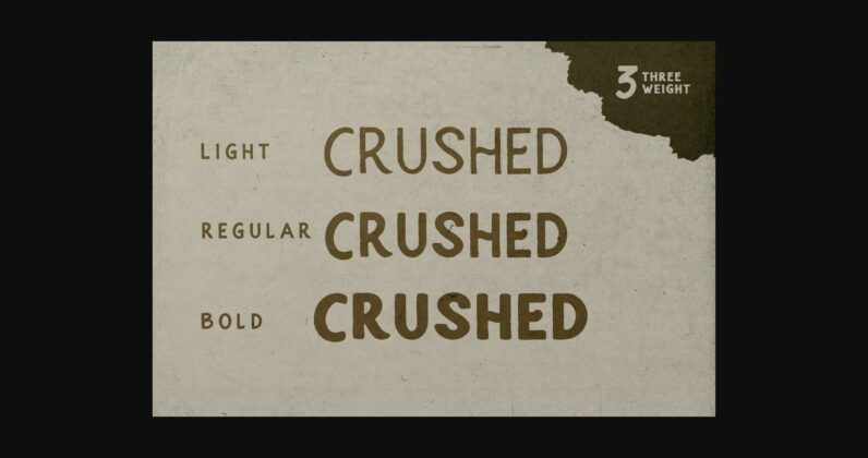 Crushed Font Poster 8