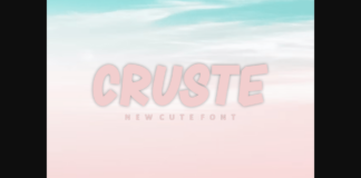 Cruste Font Poster 1