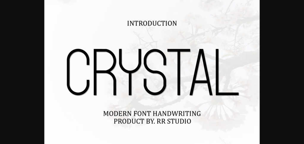 Crystal Font Poster 1