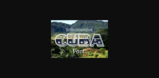 Cuba Font Poster 1