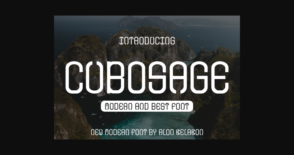 Cubosage Font Poster 3