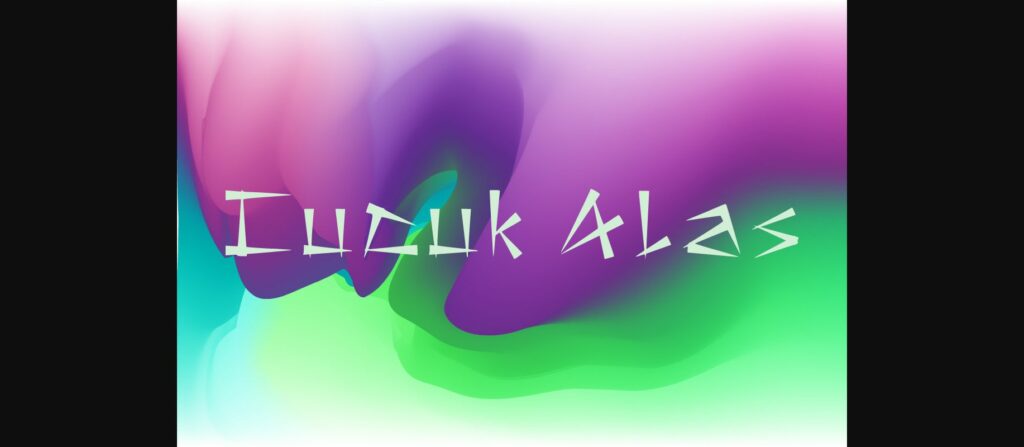 Cucuk Alas Font Poster 4