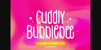 Cudly Bubblebee Font Poster 1