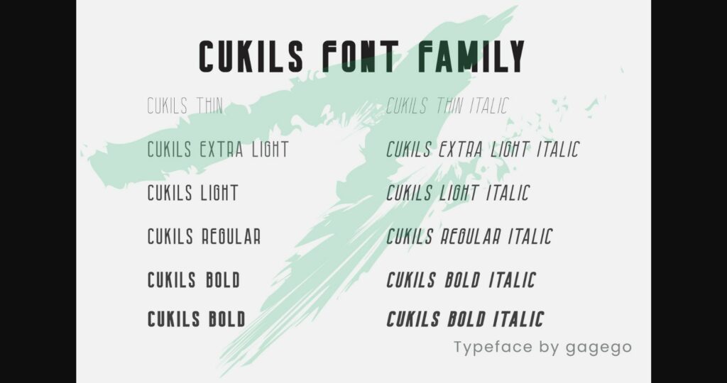 Cukils Font Poster 5