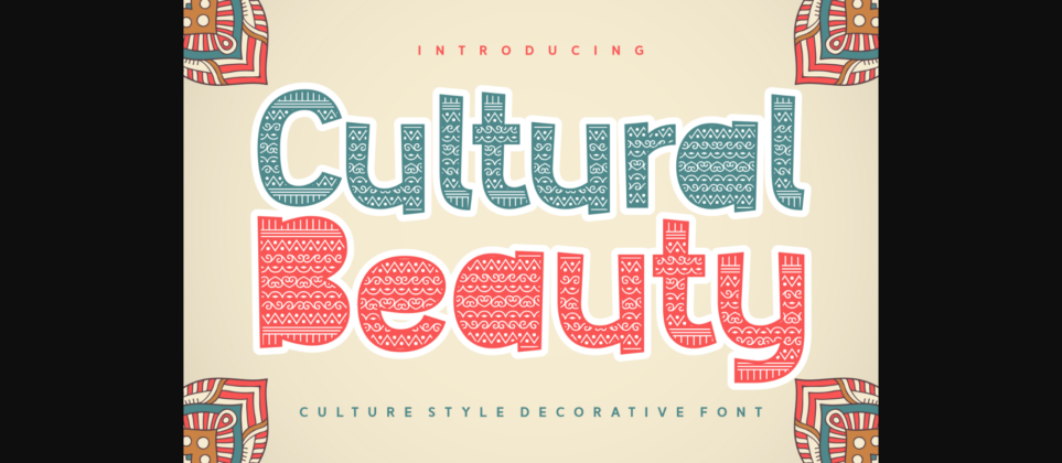 Cultural Beauty Font Poster 3