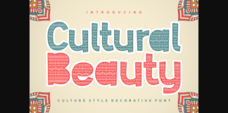 Cultural Beauty Font Poster 1