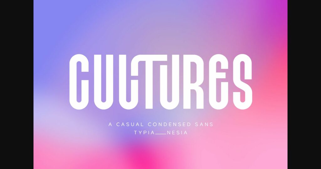 Cultures Font Poster 3