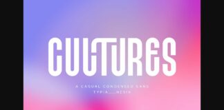 Cultures Font Poster 1