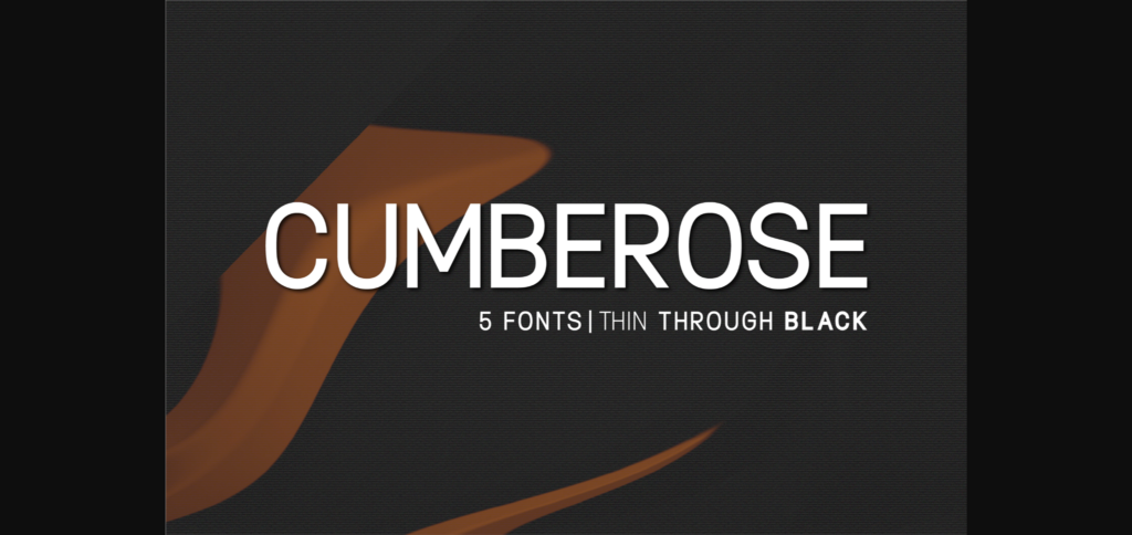 Cumberose Font Poster 3