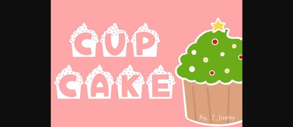 Cupcake Font Poster 3