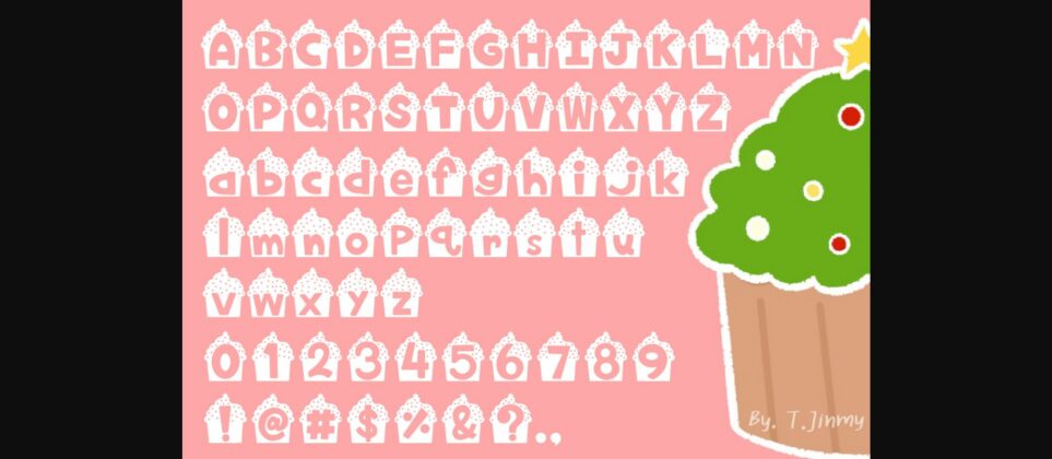 Cupcake Font Poster 4