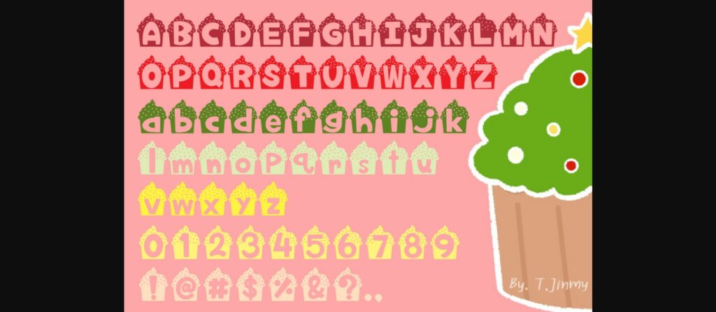 Cupcake Font Poster 5