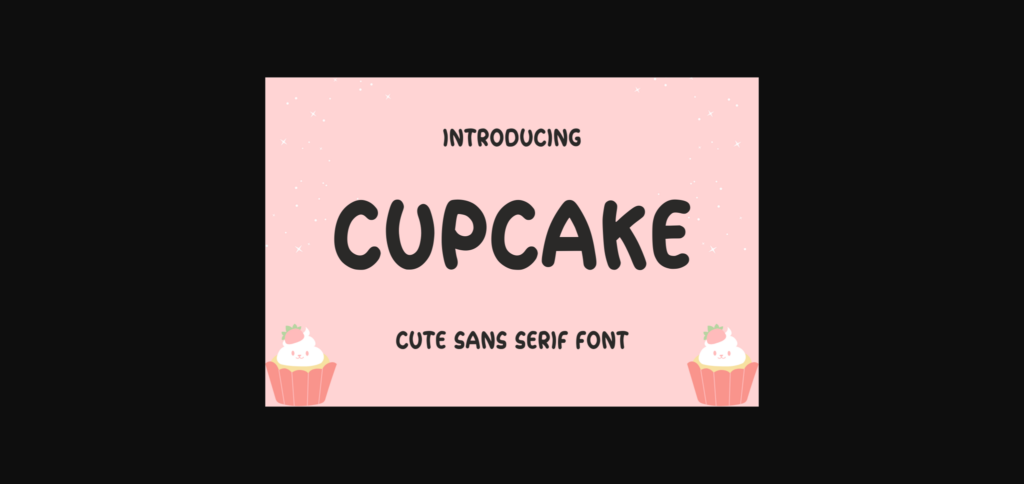 Cupcake Font Poster 3