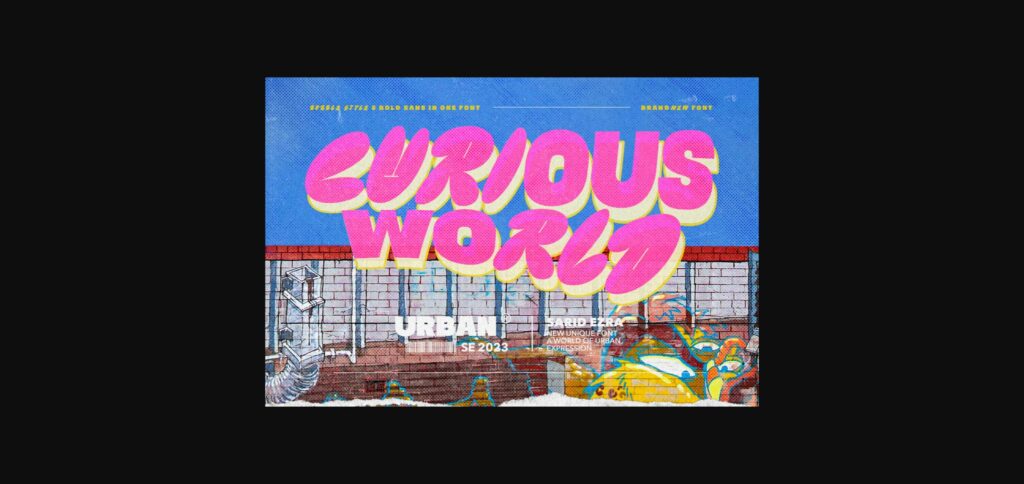 Curious World Font Poster 3