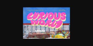 Curious World Font Poster 1