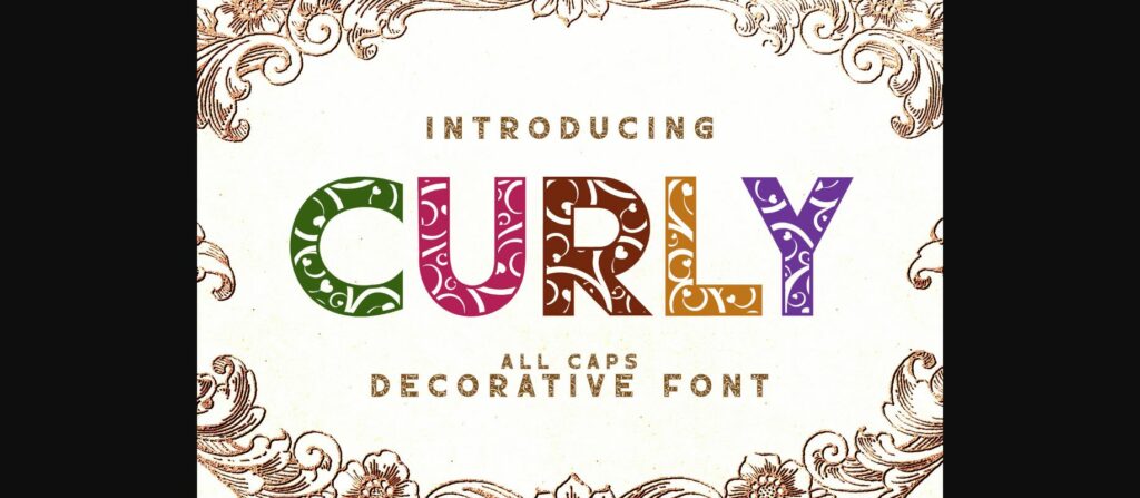 Curly Font Poster 1