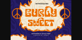 Curly Sweet Font Poster 1