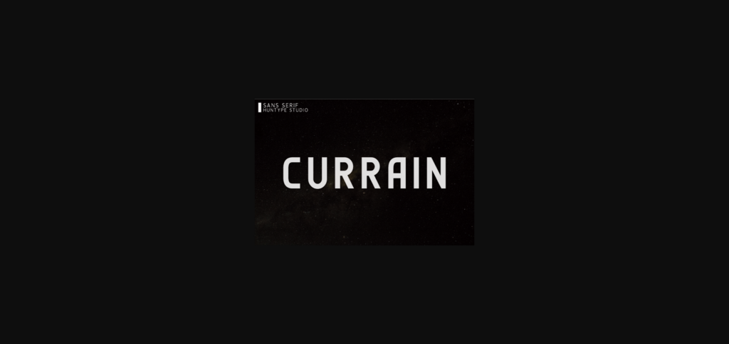 Currain Font Poster 3