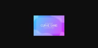 Curve Sans Pro Font Poster 1