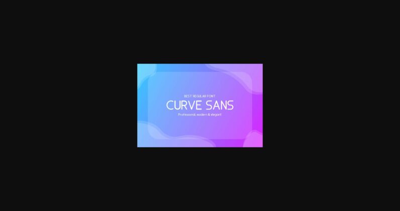 Curve Sans Pro Font Poster 1