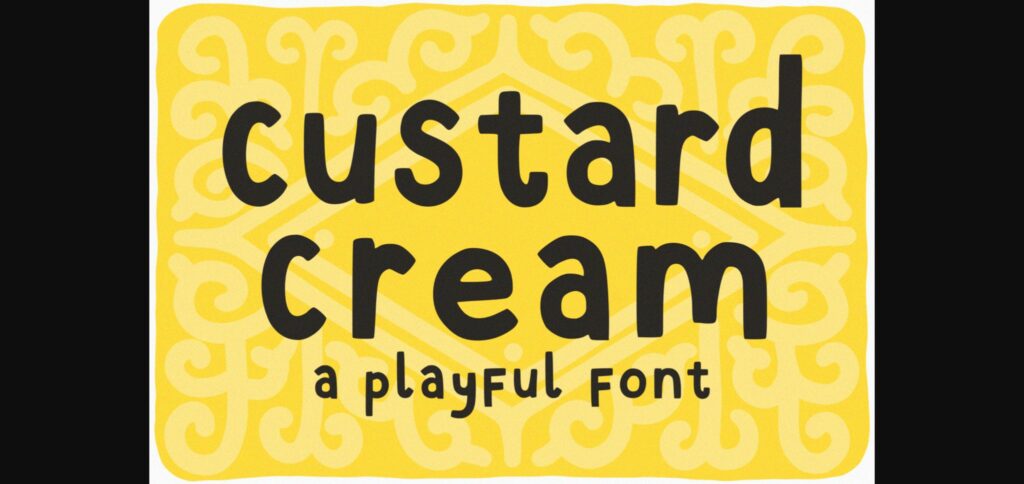 Custard Cream Font Poster 1