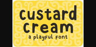 Custard Cream Font Poster 1