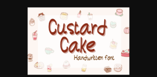 Custardcake Font Poster 1