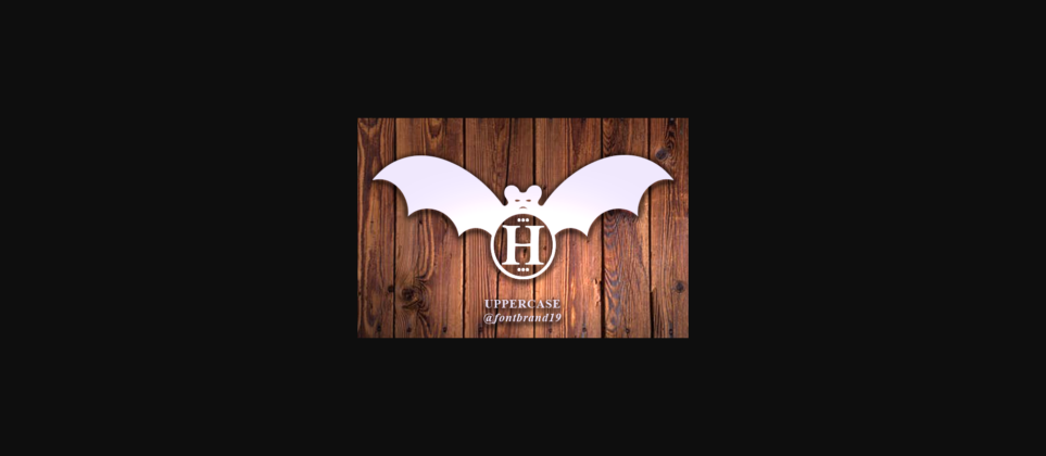 Cute Bat Halloween Font Poster 5