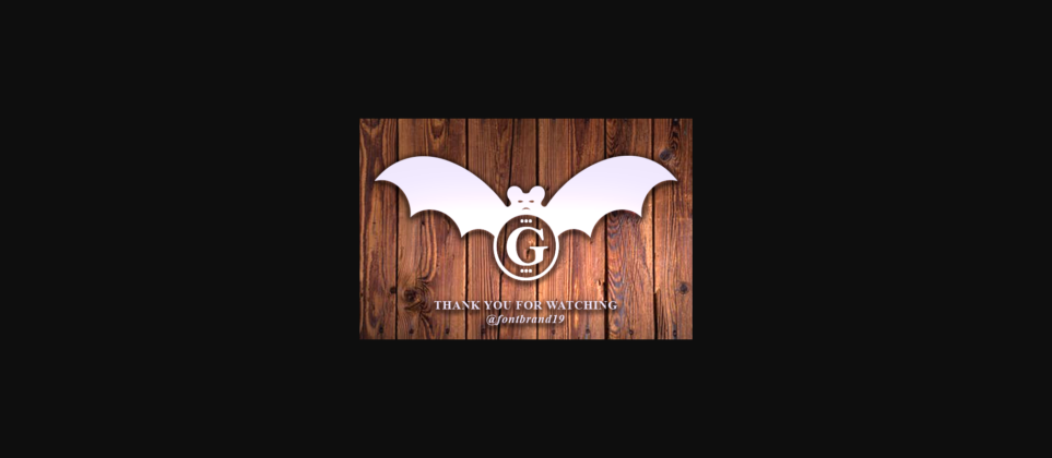 Cute Bat Halloween Font Poster 6