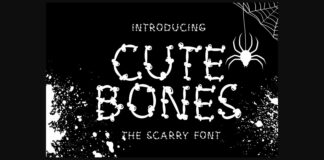 Cute Bones Font Poster 1