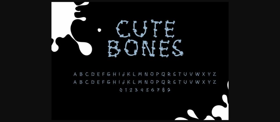 Cute Bones Font Poster 6