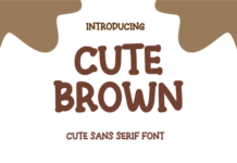 Cute Brown Font