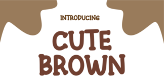 Cute Brown Font