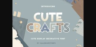 Cute Crafts Font Poster 1