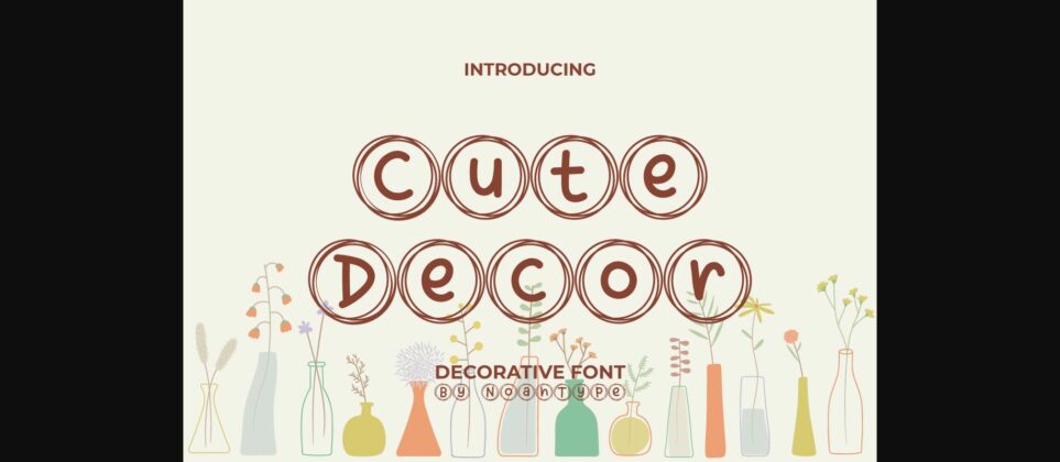 Cute Decor Font Poster 3