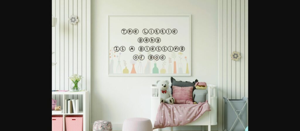 Cute Decor Font Poster 10