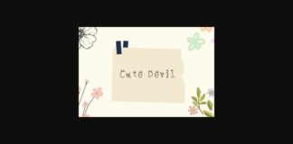 Cute Devil Font Poster 1