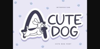 Cute Dog Font Poster 1