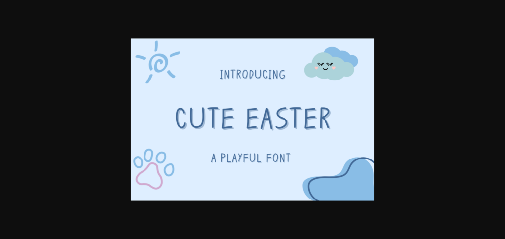 Cute Easter Font Poster 3