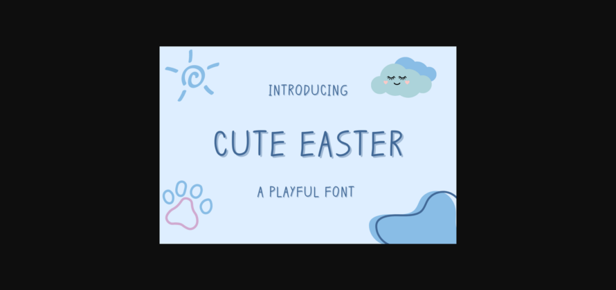 Cute Easter Font Poster 3