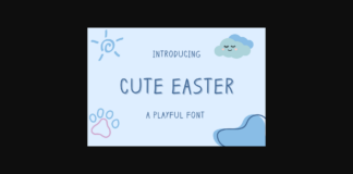 Cute Easter Font Poster 1