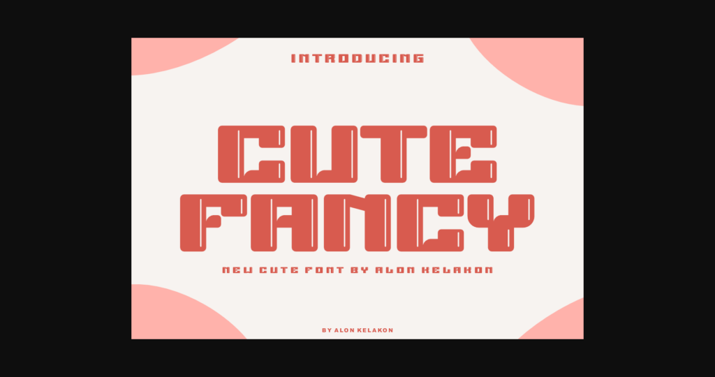 Cute Fancy Font Poster 3