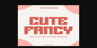 Cute Fancy Font Poster 1