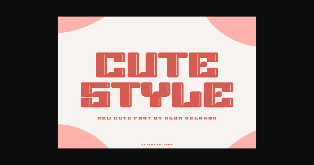 Cute Fancy Font Poster 4