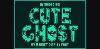 Cute Ghost Font Poster 1