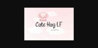 Cute Hug Lf Font Poster 1