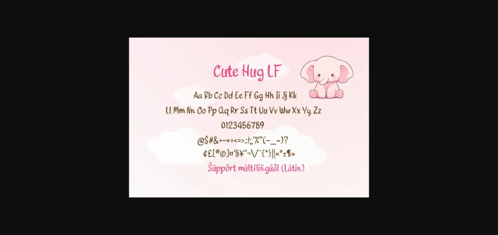 Cute Hug Lf Font Poster 4