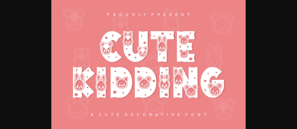 Cute Kidding Font Poster 3